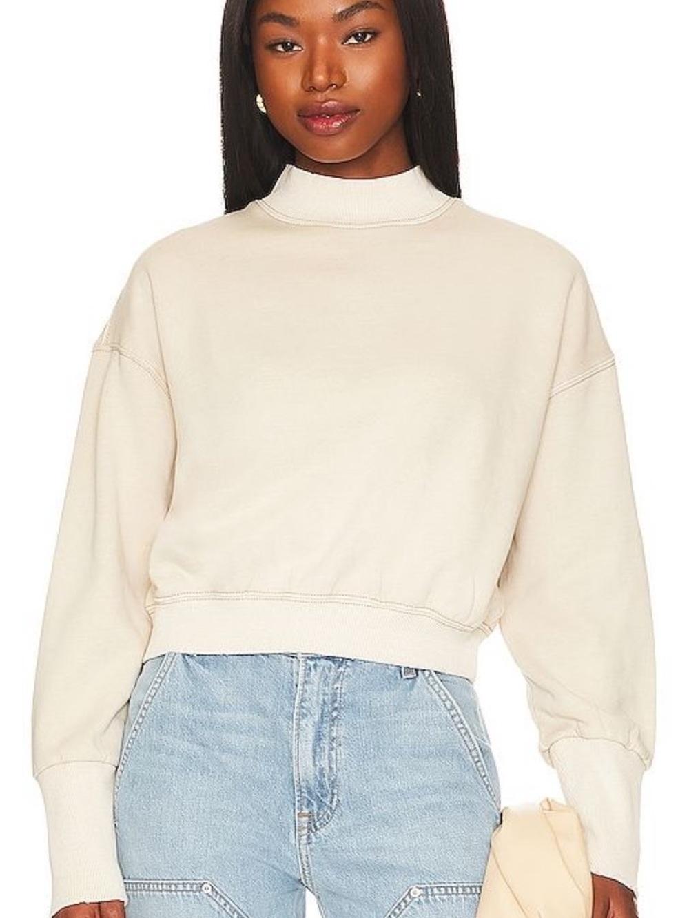 Free People We The Free Nikki Sweatshirt Champagne Dream